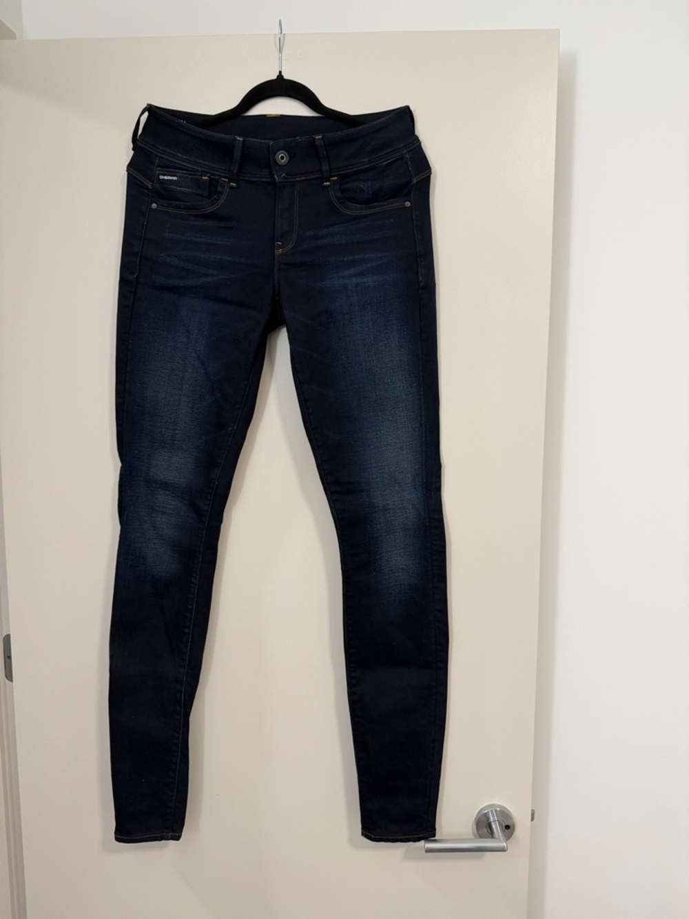 G-Star Lynn Skinny Jeans Navy Blue Size：W12 L36